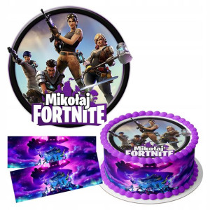 Zestaw Opłatek 25cm + Obwoluty - Fortnite +gratis!