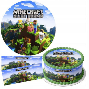 Zestaw Opłatek 25cm + Obwoluty - Minecraft +gratis
