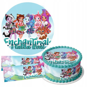 Zestaw Opłatek 25cm + Obwoluty - Enchantimals +g