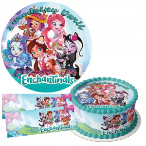 Zestaw Opłatek 25cm + Obwoluty - Enchantimals +g