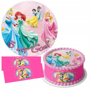 Zestaw Opłatek 25cm + Obwoluty - Disney Princess +