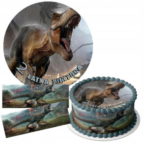 Zestaw Opłatek 25cm + Obwoluty - Dinozaury +g