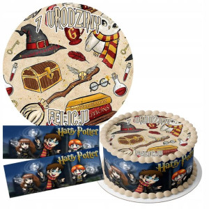 Zestaw Opłatek 23cm + Obwoluty - Harry Potter +g