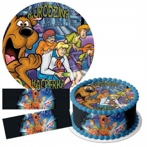 Zestaw Opłatek 23cm + Obwoluty - Scooby-doo + Gr
