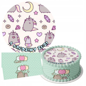 Zestaw Opłatek 22cm + Obwoluty - Pusheen + Gratis