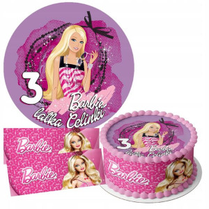 Zestaw Opłatek 22cm + Obwoluty - Barbie + Gratis