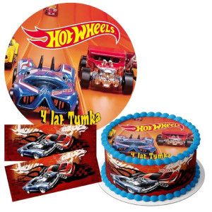 Zestaw Opłatek 22cm + Obwoluty - Hot Wheels +g