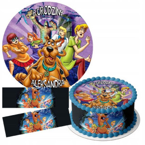Zestaw Opłatek 22cm + Obwoluty - Scooby-doo + Gr