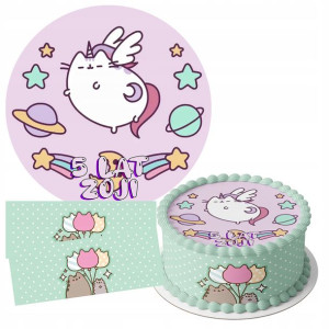 Zestaw Opłatek 18cm + Obwoluty - Pusheen + Gratis