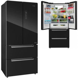 SZKLANA Lodówka No-Ftost French Door BLACK LA6983