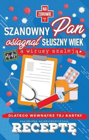 Kartka urodzinowa z receptą dla Mężczyzny JCX53