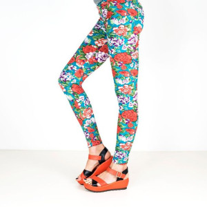 Legginsy Gąszcz kwiatów