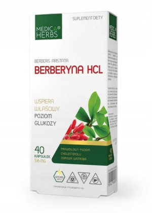 Berberyna HCL 516mg Medica Herbs