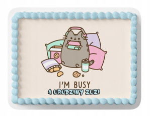 Opłatek Na Tort A4 20x29 - Pusheen Wybór