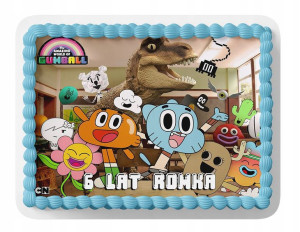 Opłatek Na Tort A4 20x29 - Gumball Wybór