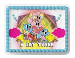 Opłatek Na Tort A4 20x29 - Gumball Wybór