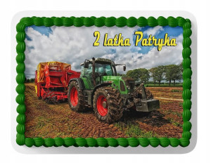 Opłatek Na Tort A4 20x29 - Traktor Farma Wybór
