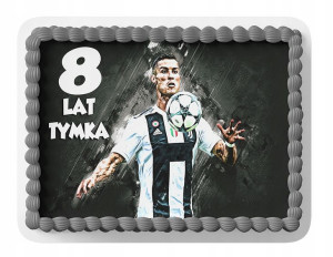 Opłatek Na Tort A4 20x29 - Ronaldo Piłka Nożna