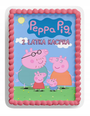 Opłatek Na Tort A4 20x20 Cm - Świnka Peppa Wybór