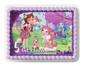 Opłatek Na Tort A4 20x20 Cm - Enchantimals Wybór