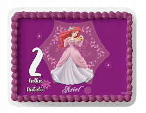 Opłatek Na Tort A4 20x20 Cm - Syrenka Ariel Wybór