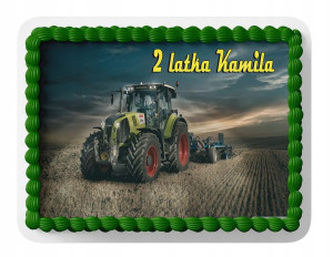 Opłatek Na Tort A4 20x20 Cm - Traktor Farma Wybór