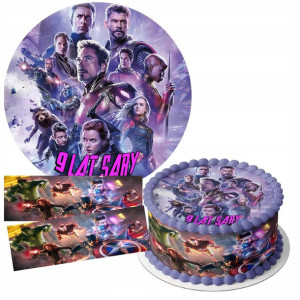 Zestaw Opłatek 30cm + Obwoluty - Avengers +gratis