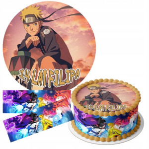 Zestaw Opłatek 30cm + Obwoluty - Naruto + Gratis