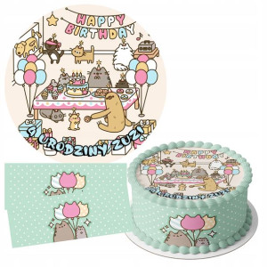 Zestaw Opłatek 27cm + Obwoluty - Pusheen + Gratis