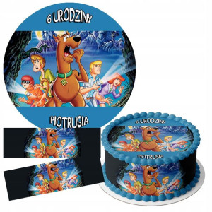 Zestaw Opłatek 27cm + Obwoluty - Scooby-doo + Gr