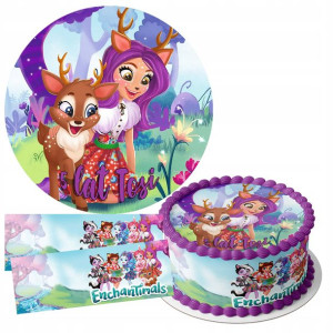 Zestaw Opłatek 26cm + Obwoluty - Enchantimals +g