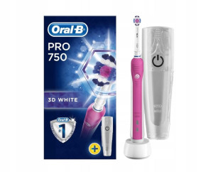 Szczoteczka Oral-B Pro 750 Różowa akumulator z etui D16.513.UX