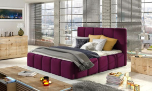 Łóżko Edvige 180x200 Purpurowy Róż - Eltap