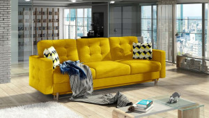 Kanapa Sofa Asgard Żółty- Eltap