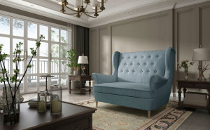 Kanapa Sofa Retro Aros Miętowa - Eltap