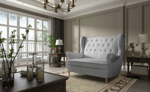 Kanapa Sofa Retro Aros Szara- Eltap