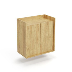 MOBIUS SZAFKA 2D korpus: hikora naturalna, fronty - hikora naturalna (1p=1s