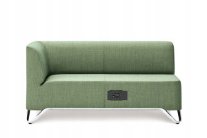 Sofa SoftBox 2R mediaport stelaż aluminium- PROFIM