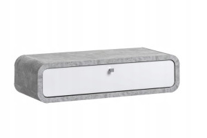 Wally 04 Półka 60cm Wisząca Atelier/biały - Asm