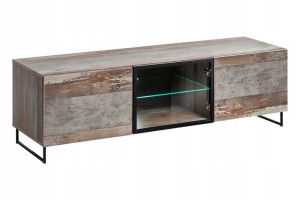 Plank Szafka Rtv Dąb Canion Loft Led - Asm
