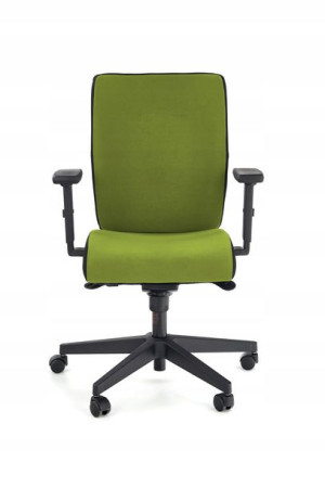 POP fotel pracowniczy, kolor: pasek boczny - czarny RN60999, front - zielon