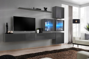 Switch Xix Meblościanka Grafit Led-asm