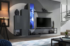 Switch Met8 Meblościanka Grafit/czarny Asm