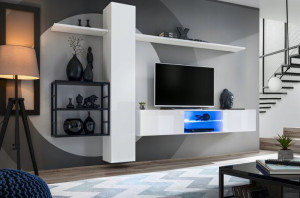 Switch Met5 Meblościanka Biały/czarny- Asm