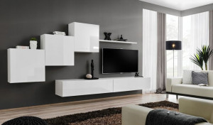 Switch X Meblościanka Biały /biały Połysk -asm