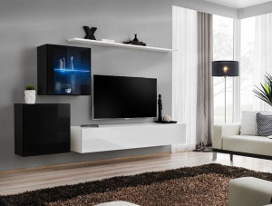 Switch Xv Meblościanka Czarny/biały Led-asm