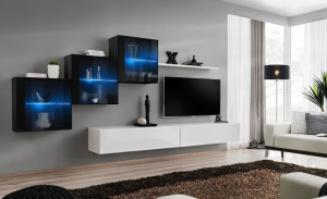Switch Xx Meblościanka Czarny/biały Led -asm