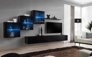 Switch Xx Meblościanka Czarny/czarny Led -asm