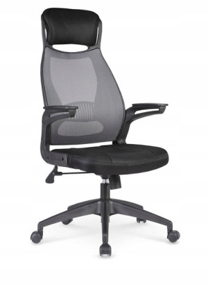 SOLARIS fotel pracowniczy czarno-popielaty
