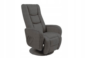 PULSAR 2 recliner z funkcją masażu popielaty